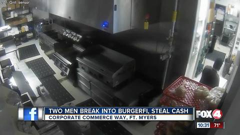 Two men break into restaurant using inside information