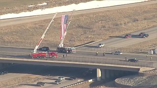 Raising a flag on the highway for Cpl.