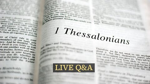 The First New Testament Book Written - 1 Thessalonians
