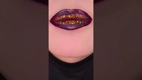 Lip Makeup Tutorial Lip Art Glitter #makeup #shorts #short #viral #shortvideo #lipswatches #grwm