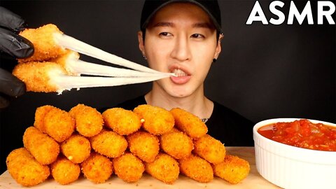 ASMR MOZZARELLA CHEESE STICKS MUKBANG (No Talking) COOKING & EATING SOUNDS Zach Choi ASM