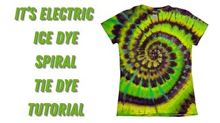 Tie-Dye Designs: It's Electric! Spiral Ice Dye