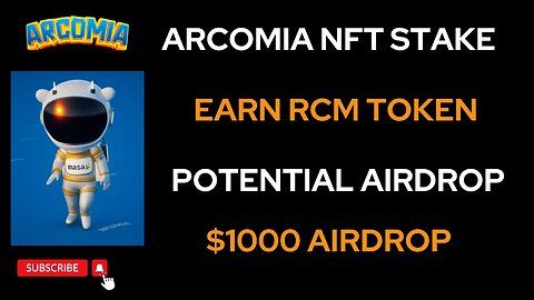 Arcomia NFT Stake | Earn RCM Token | Potential Project | Masa Partnership | Polygon Backed