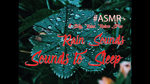 Rain Sounds for Sleeping || Sounds to Sleep, Study, Relax, Reduce Stress, help insomnia