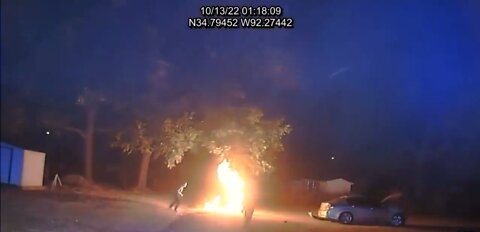 Man Fleeing Cops Catches On Fire After Being Tased
