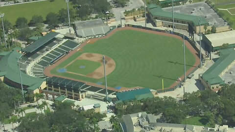 Why have renovations stopped at Roger Dean Chevrolet Stadium?