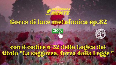 Gocce p.82| Codice 32:la saggezza, forza della Legge| Tutto cambierà con l'onestà