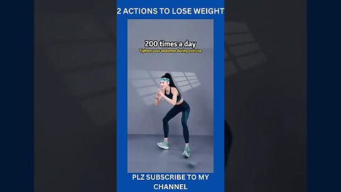 2 ACTIONS TO LOSE WEIGHT #fitness #shortvideo #youtubeshort #workout