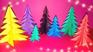 How to Make 3d Paper Christmas Tree | DIY Christmas Decoration | Christmas Craft | Christmas Tree
