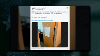 College Football Coach Finds BLM Sign on Door, Replaces With All Lives Matter Sign...is Fired