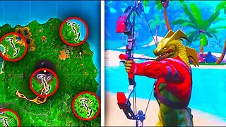 NEW "EXPLOSIVE BOW" All SECRET Locations In Fortnite!