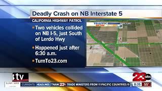 Deadly crash on Northbound Interstate 5, just South of Lerdo Highway