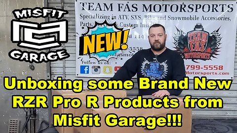 Unboxing Some Newly Released Brand New RZR Pro R Products from Misfit Garage!