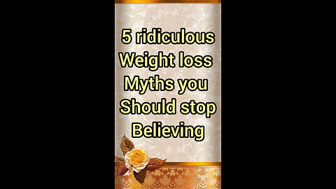 5ridiculous weight loss myths you should stop believing