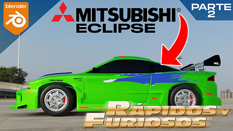How to make the Mitsubishi Eclipse from fast and furious in blender! (EXTREME RESULT) EP 2.
