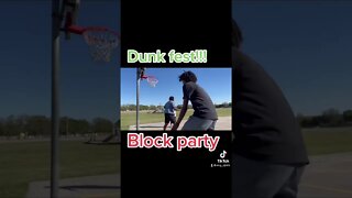 Go subscribe to the channel #youtubeshorts #dunk #dunks #blockparty #AUC #AmpUpCrew #basketball