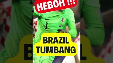 ❤️‍🔥 Heboh !!! Brazil Tumbang #shorts #pialadunia #worldcup2022