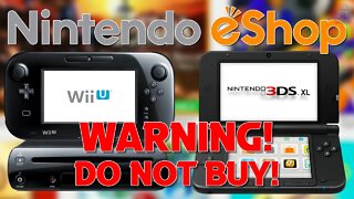 WARNING: Do NOT Buy Digital Wii U and 3DS Games!
