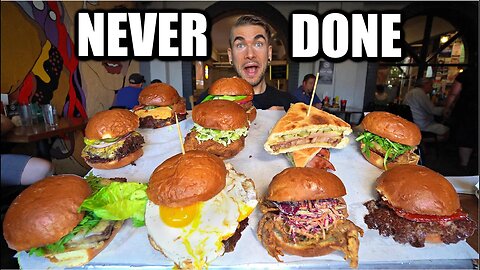THIS IS THE CRAZIEST BURGER CHALLENGE ON EARTH (Crab Burgers & Best Burger Ever)?