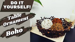 DIY - How to Make Table Ornament Boho Style