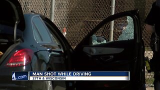Man shot while driving in Milwaukee