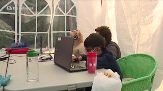 Thinking outside the classroom: Akron family creates 'pop-up classroom' for daughter with disability