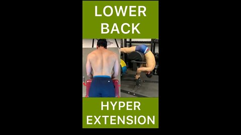 BUILD BULLET PROOF LOWER BACK | Hyperextension #shorts