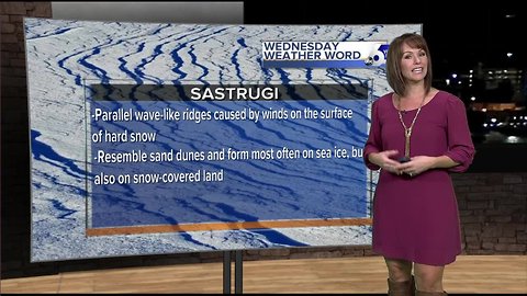 Rachel Garceau's Wednesday Weather Word: Sastrugi