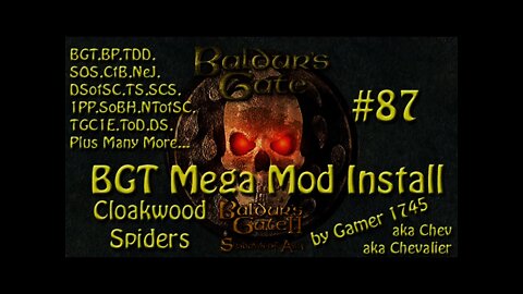 Let's Play Baldur's Gate Trilogy Mega Mod Part 87 - Cloakwood Spiders