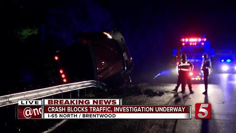 Semi Hauling Paper Products Wrecks On I-65