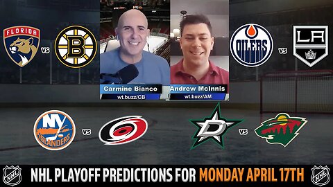 NHL Playoff Predictions, Picks and Odds | Daily NHL Betting Preview | 🏒 Puck Time for April 17