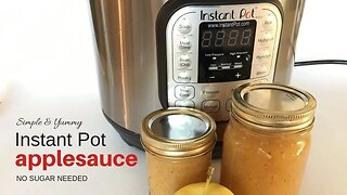 Instant Pot Applesauce - Simple & Yummy - No Sugar Needed