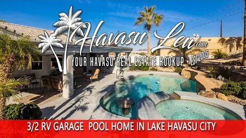 Lake Havasu RV Garage Pool Home 1480 Park Terrace Ave MLS 1023996