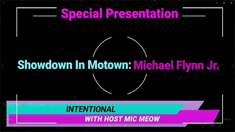 An 'Intentional' Special: "Showdown In Motown" with Michael Flynn Jr.