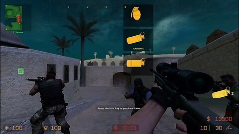 Counter Strike Source Dust 2 Night Bots #7 Only Sniper Rifles