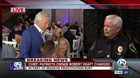 NEWS CONFERENCE: Jupiter police discuss sex sting arrests, including New England Patriots owner Robert Kraft