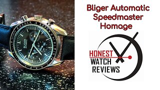 ⚠️ Bliger Automatic Speedmaster Homage Moonwatch 🌑 Honest Watch Review #HWR