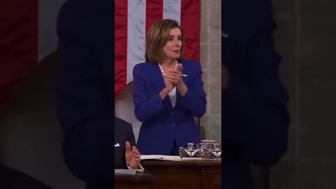 Pelosi Almost Falls at State Of The Union