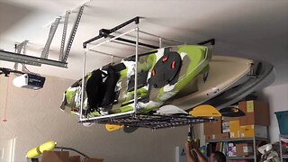 Garage Kayak Hoist Storage Solution