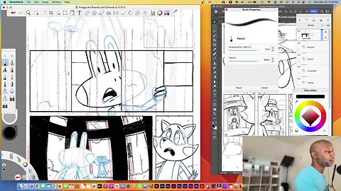 "The Froggy Show: Penciling Page 2 of the Comic Strip"