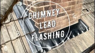 Replacing Chimney Lead Flashing, Soakers on Concrete Roof Tiles