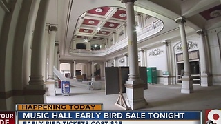 Music Hall early bird sale starts Friday