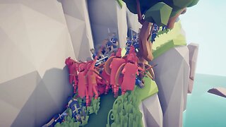 Wobbling 300 Narrow Pass - Totally Accurate Battle Simulator TABS