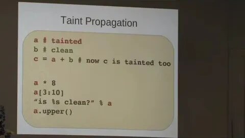 A Tain't Mode for Python via a Library 1 2