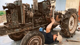 Restoration of obsolete Kubota L1802 Tractor - Restore Classic KUBOTA L1802 Tractor Engine