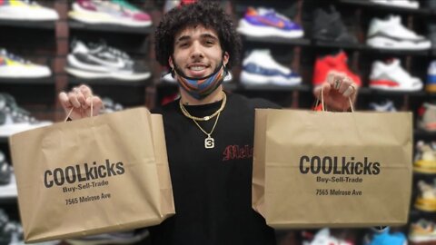 LiAngelo Ball Goes Shopping For Sneakers with CoolKicks