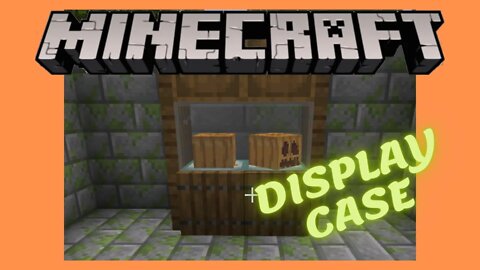 Minecraft: How To Make A Display Case