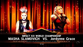 Impact Wrestling Over Drive Grace v Slamovich Last Woman Standin match for the Impact KO World Title