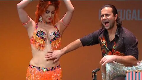 Oxana bazaeva and Artem Uzunov Belly Dance Drums || Darbuka Tabla Solo