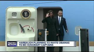 Harbaugh to invite Obamas to be honorary captains